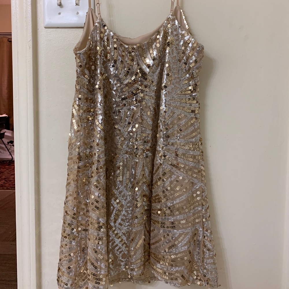 Gold sparkly dress